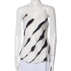 ATM Silk Striped Top, Small